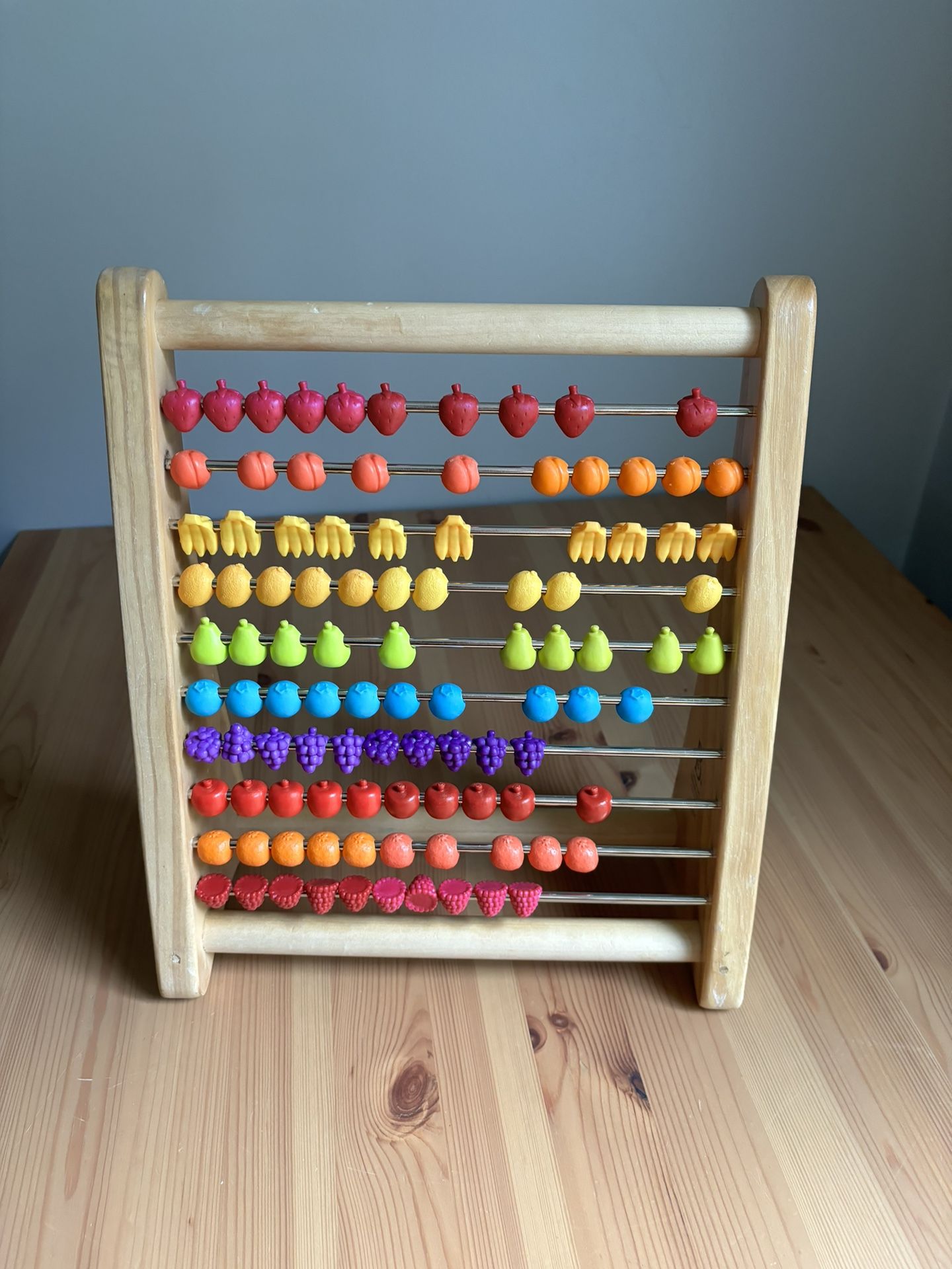 B. toys- Two-Ty Fruity!- Wooden Abacus for Kids- Developmental Learning Toy- Classic Math Toy with 100 Beads – Educational Toy for Addition and Subtra