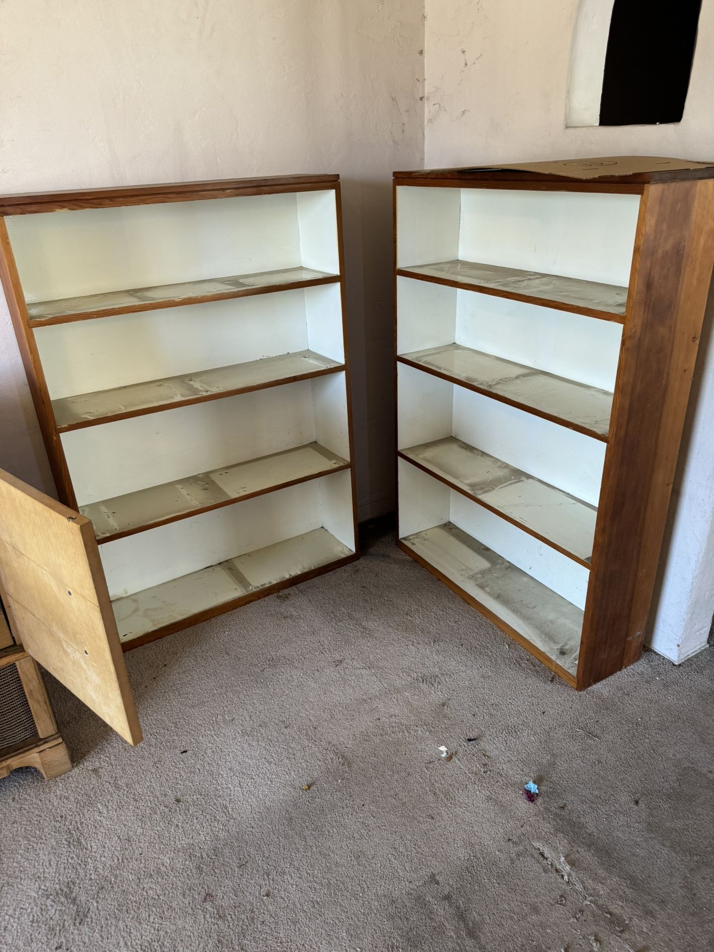 Vintage stereo and shelves free