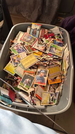 Full box of vintage cards