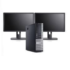 Dell Desktop With 2 LCD Monitors
