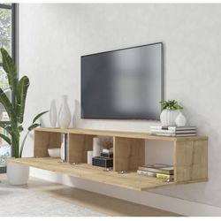 Oak Floating TV Stand - Brand New in Box