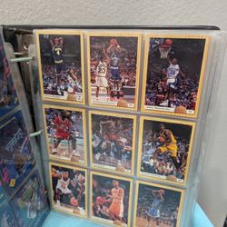 Huge Album Full Of Mixed Sports Trading Cards Basketball Baseball Hockey