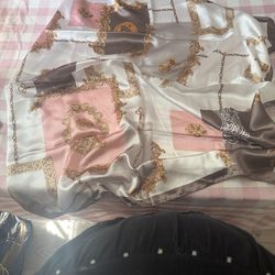 Scarf   100 % silk feeling polyester