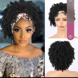 Head Band Wig Kinky Curly