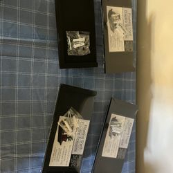 Set of  4 black floating shelves