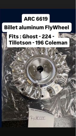 NEW ARC 6619 Billet Aluminum Flywheel Ghost 224 Tillotson clone 196 mini bike Minibikes minibike mini bikes