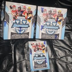 2025 Bowman Chrome University Football Cards! 2 Mega Box & 1 Blaster Box Find Autographs? New Sealed