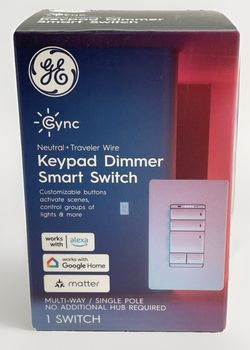 GE Cync Keypad Dimmer Smart Switch, Highly Customizable Dimmer Switch (contact info removed)6