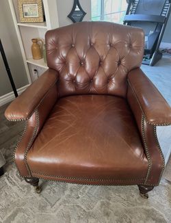 Ralph Lauren Brompton Leather Club Chairs