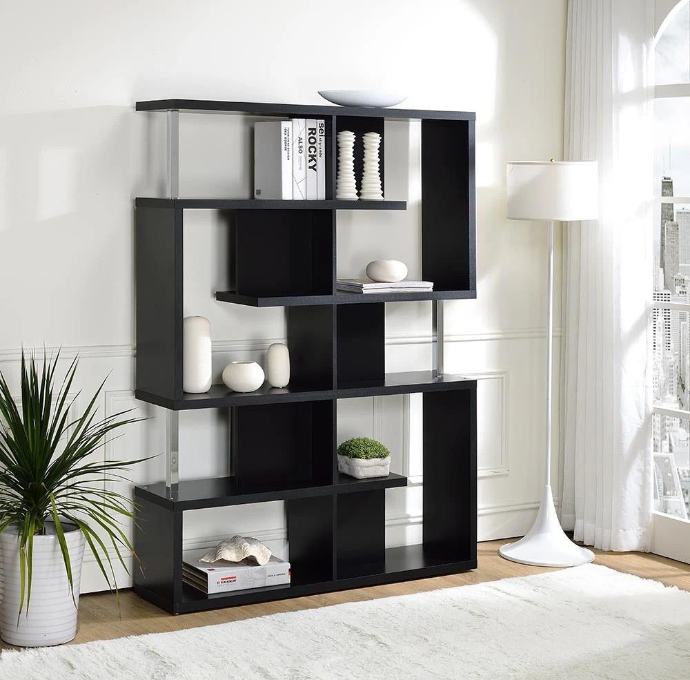 Oleisa White Bookcase or Oleisa Black Bookcase