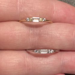 Gold Or Silver Band S925 Sz 6,7,8