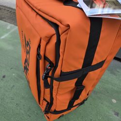 30: Travel Suitcase  2 Wheels Extra Lightweight Waterproof New With Tags Orange Color 