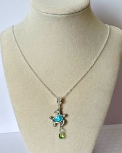 Sterling Silver Turtle Necklace