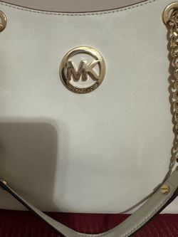 Michael Kors White & Gold Chain bag