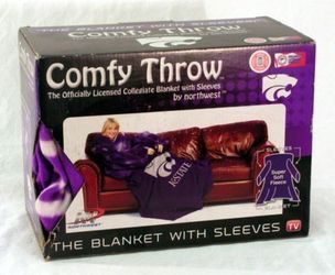 Kansas State comfy fleece blanket throw