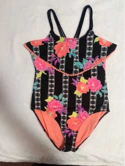 Tropical girls bathing suit