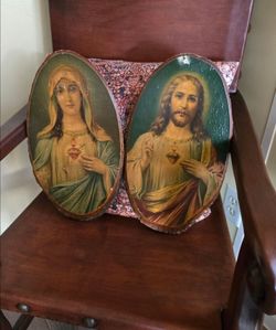Vintage Wooden Religious Decor