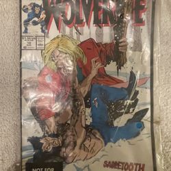 Wolverine #10 FIRST Fight With SABRETOOTH (Aug. 1989, Marvel). Still Sealed