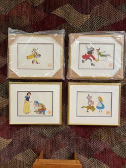 4 Disney Serigraphs