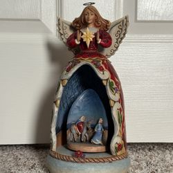 Jim Shore "Child of Mary" Rotating Musical Angel Nativity