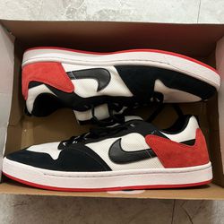 Nike SB Alleyoop Low Mens Casual Skate Shoes Red White Black CJ0882-102 Size 12