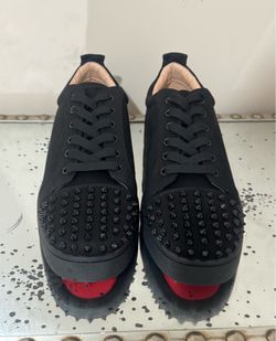 Mens Red Bottom Suede Christian Louboutin sneakers size 10