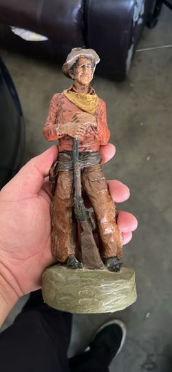 Hand-Painted Western Cowboy Figurine Statue