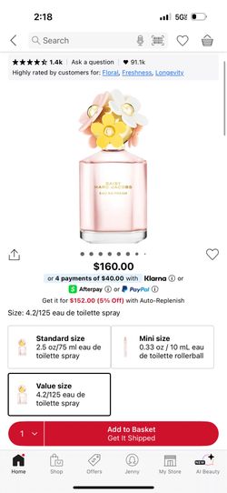 Daisy Marc Jacob’s Perfume Brand New