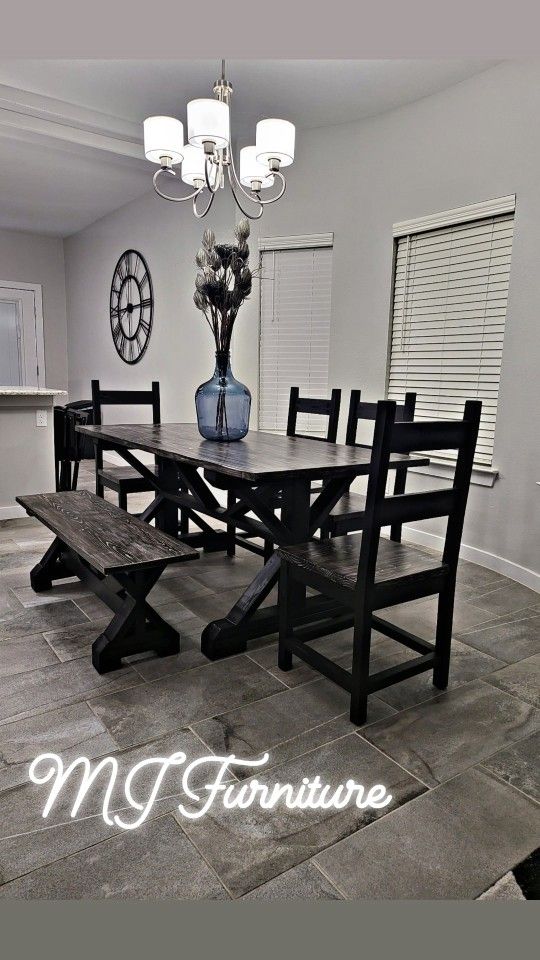 Beautiful SOLID WOOD dining Set for Sale in El Paso, TX OfferUp