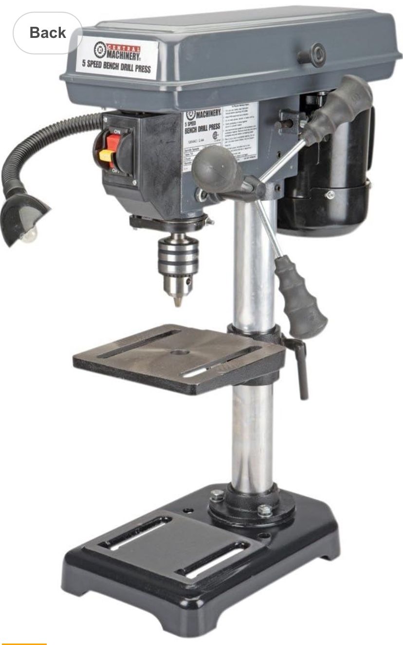 5 Speed - 8" Bench Mount Drill Press