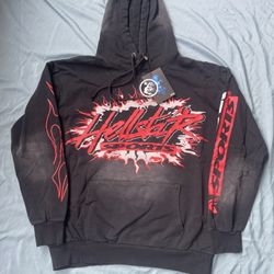 Brand New Hellstar Sports Hoodie – Large – Black/Red – With Tags