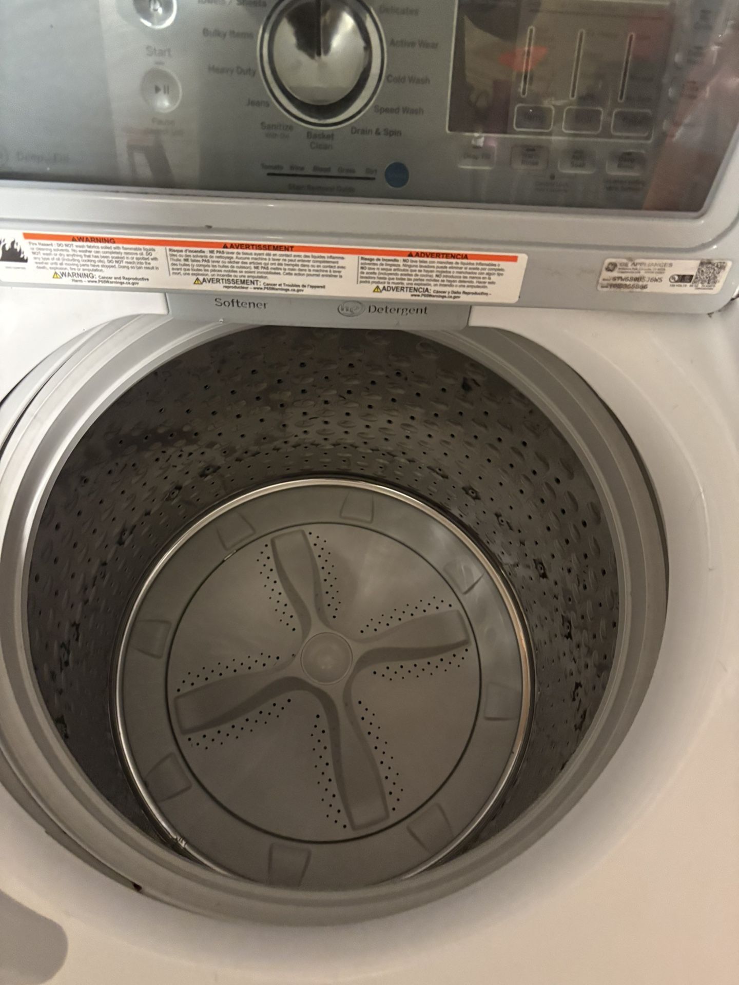 GE Electric Washer Machine (GE® 4.6 CU. FT. Capacity Washer w/ stainless steel basket