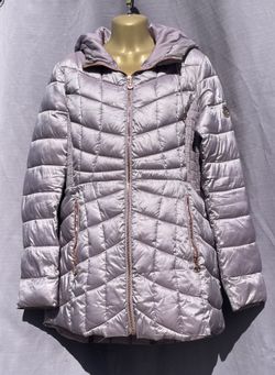 Bernardo Classic Moon Dust Packable Puffer Jacket Hooded Womens Large L