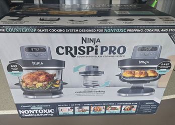 Ninja crispi pro glass air fryer (New with warranty)