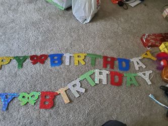 Happy birthday party decorations