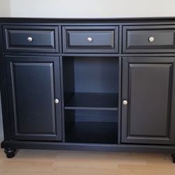 Transitional Black Buffet/Credenza/Bar/TV Stand