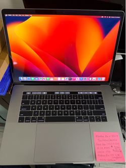 MacBook Pro 2017 15” Retina TouchBar Intel Core (contact info removed),16gb Ram,256GB SSD,Ventura,New Battery.
