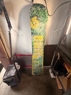 Burton Snowboard Green Yellow Graphic