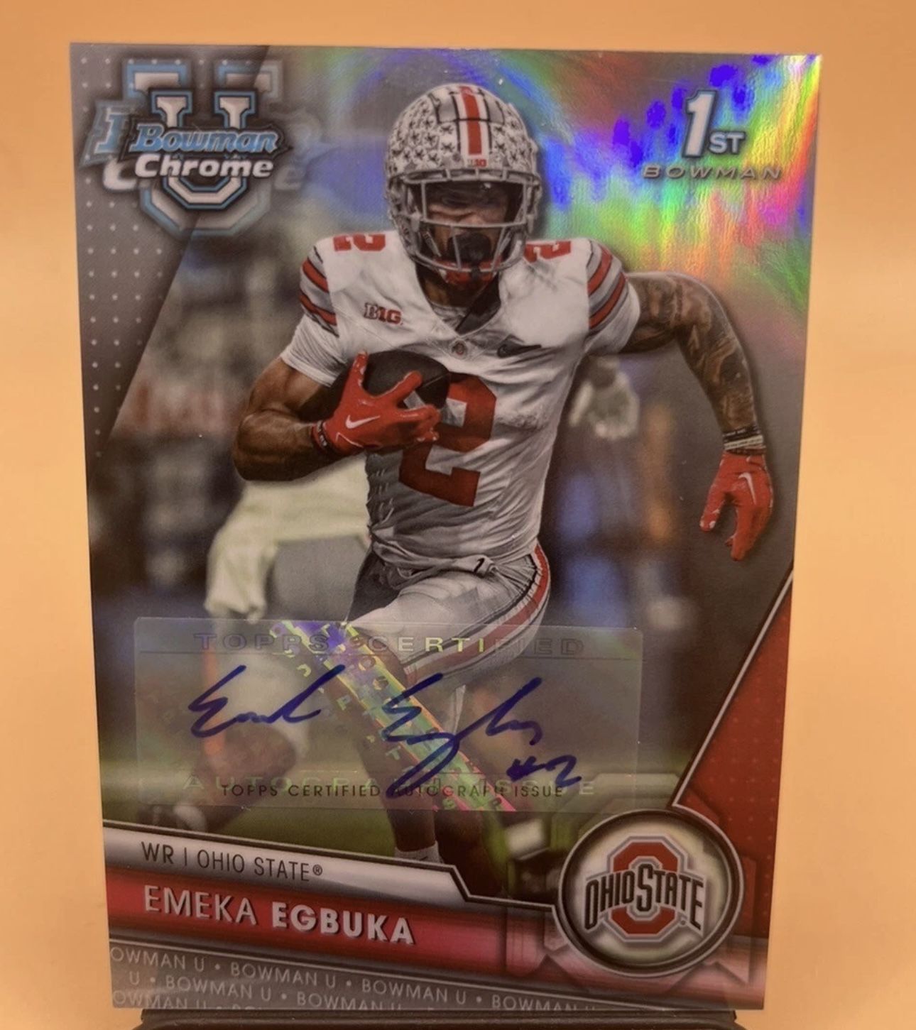 Emeka Egbuka Bowman Chrome /499 AUTO**