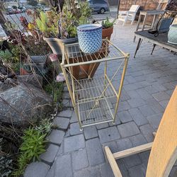 Gold Metal 2-Tier Plant Stand – 40” Tall – Only $15 (Save Big!)