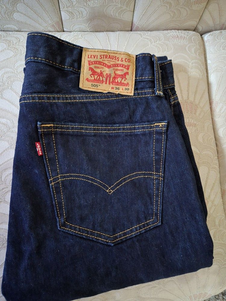 Men's LEVI'S 505 Regular Jeans 👖 Size 36 X 30