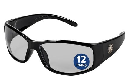 12 Pairs NEW SMITH & Wesson Safety Glasses #21306 Sealed NORTH PHOENIX Near i17 Bell