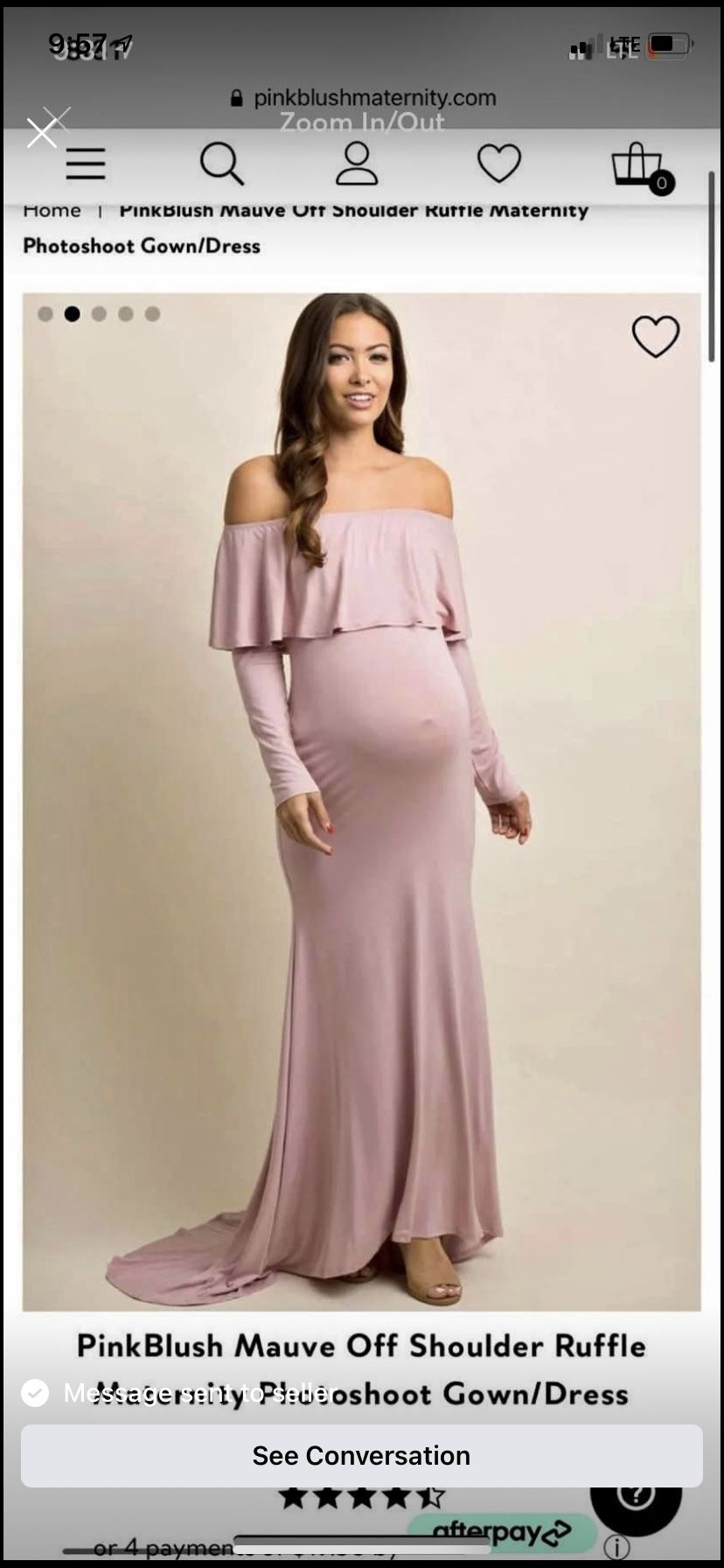 Pink Blush Dress Medium Size