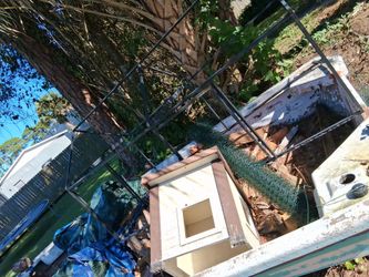 Outdoor Chicken Coop with Wire Frame