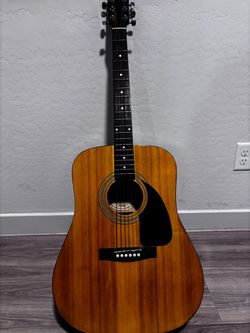Fender Acoustic Dreadnought Guitar Natural Wood Finish