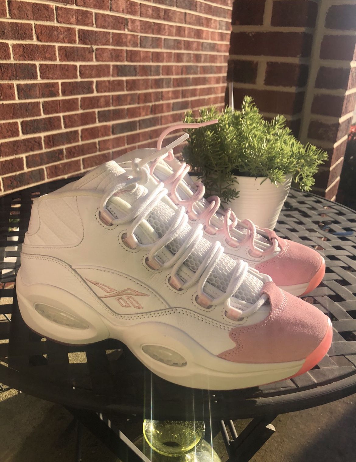 Reebok Question Mid Pink Toe