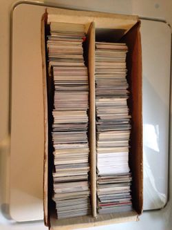 Box of Common Baseball/Basketball Cards