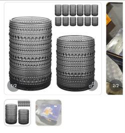 HomeVogue Hobnail set glasses 12 pieces