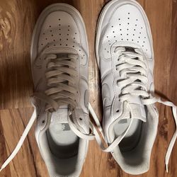 White Nike Air Force 1s