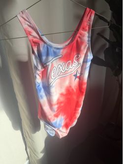 Texas Girls Tie Dye Swimsuit size L